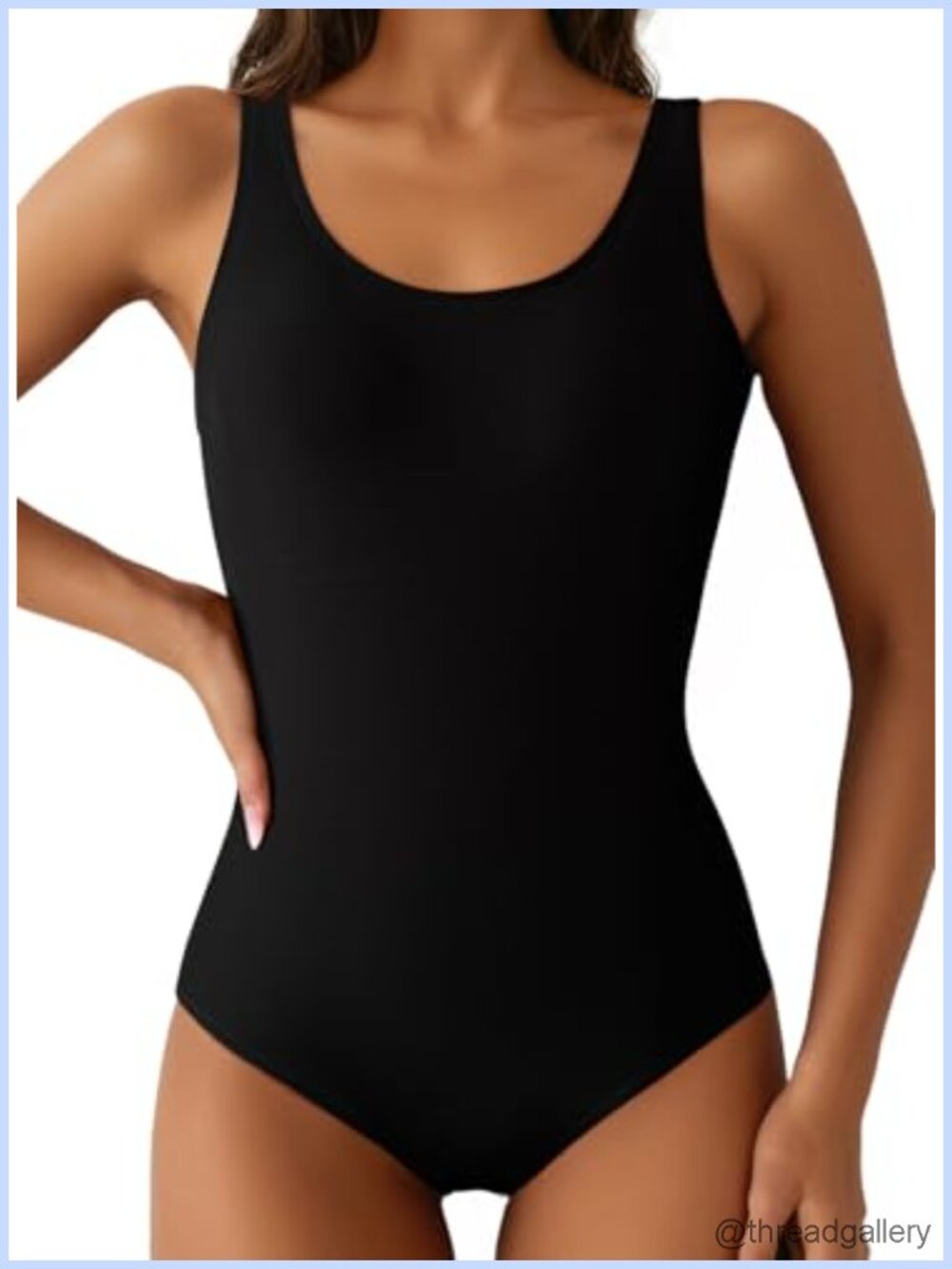 Color Block One Piece Athletic Training Swimsuit Sleeveless UPF 30